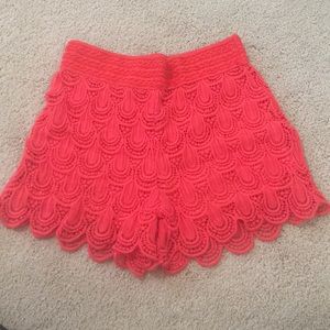 Lacey shorts - Coral